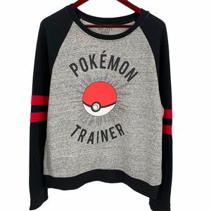 Pokemon Trainer Long Sleeve Pullover Sweatshirt XL